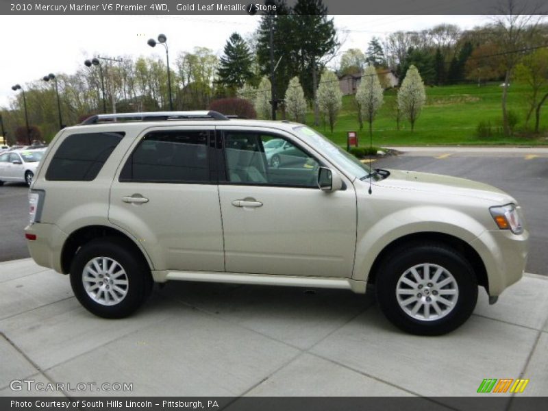 Gold Leaf Metallic / Stone 2010 Mercury Mariner V6 Premier 4WD