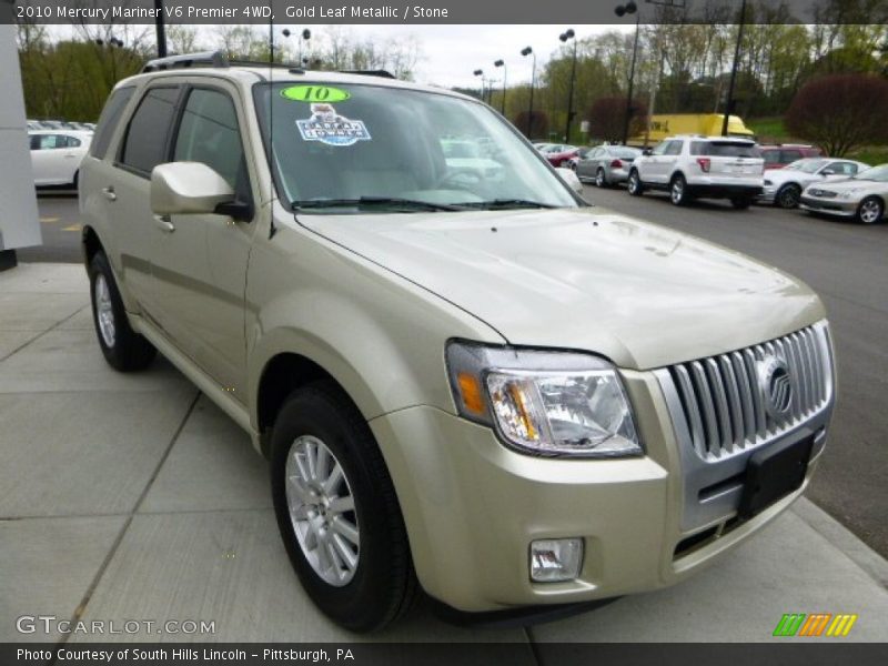 Gold Leaf Metallic / Stone 2010 Mercury Mariner V6 Premier 4WD