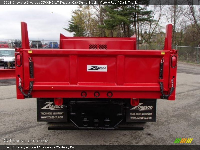 Victory Red / Dark Titanium 2013 Chevrolet Silverado 3500HD WT Regular Cab Dump Truck