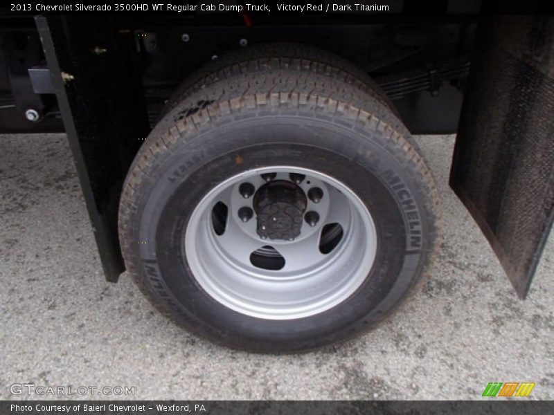 Victory Red / Dark Titanium 2013 Chevrolet Silverado 3500HD WT Regular Cab Dump Truck