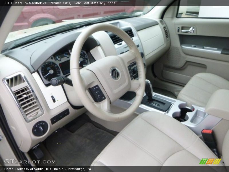 Gold Leaf Metallic / Stone 2010 Mercury Mariner V6 Premier 4WD