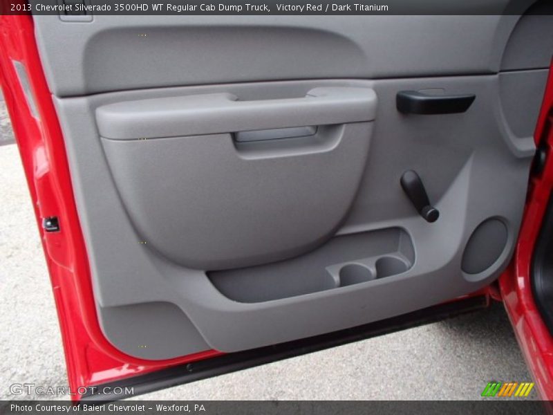 Victory Red / Dark Titanium 2013 Chevrolet Silverado 3500HD WT Regular Cab Dump Truck