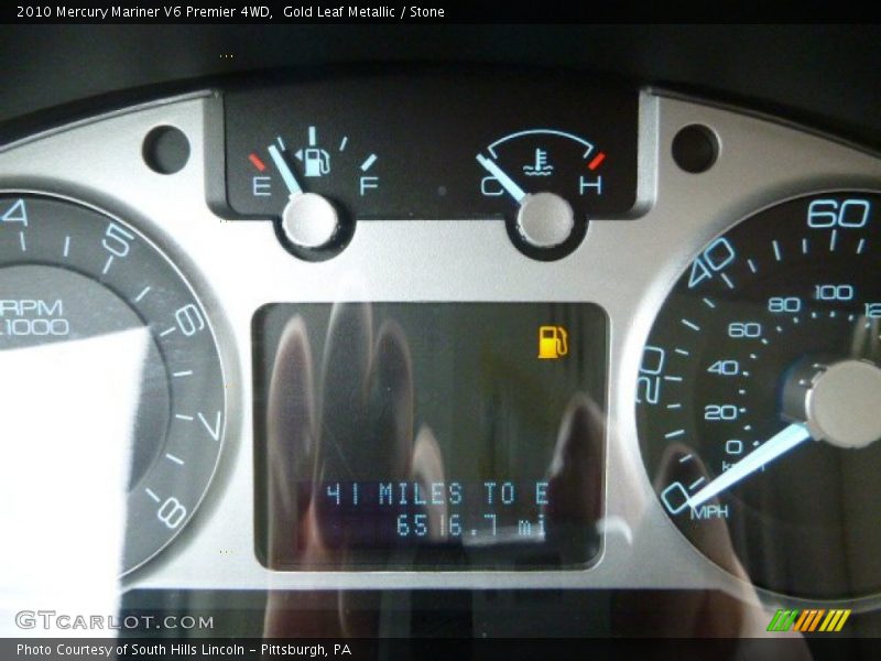 Gold Leaf Metallic / Stone 2010 Mercury Mariner V6 Premier 4WD