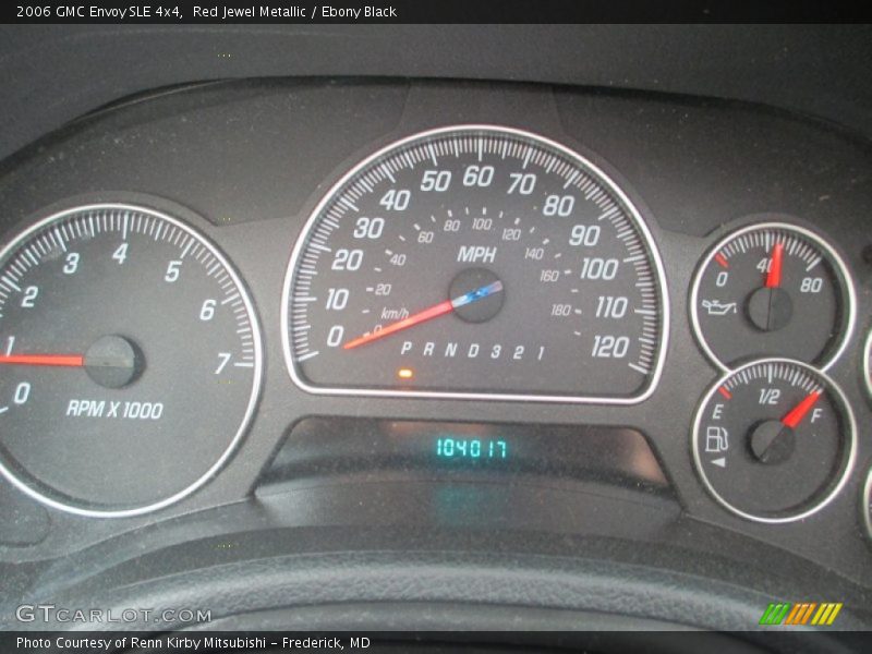 Red Jewel Metallic / Ebony Black 2006 GMC Envoy SLE 4x4
