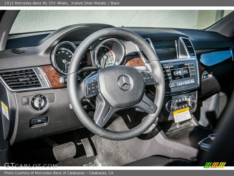 Iridium Silver Metallic / Black 2013 Mercedes-Benz ML 350 4Matic