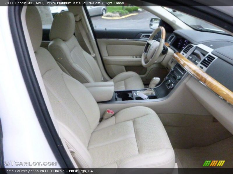 White Platinum Metallic Tri-Coat / Light Camel 2011 Lincoln MKS AWD