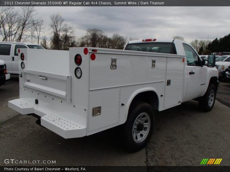 Summit White / Dark Titanium 2013 Chevrolet Silverado 3500HD WT Regular Cab 4x4 Chassis