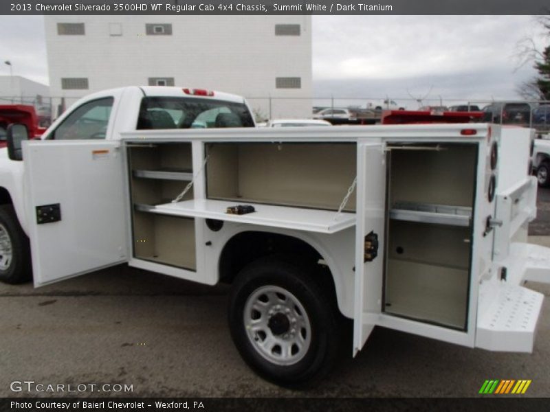 Summit White / Dark Titanium 2013 Chevrolet Silverado 3500HD WT Regular Cab 4x4 Chassis