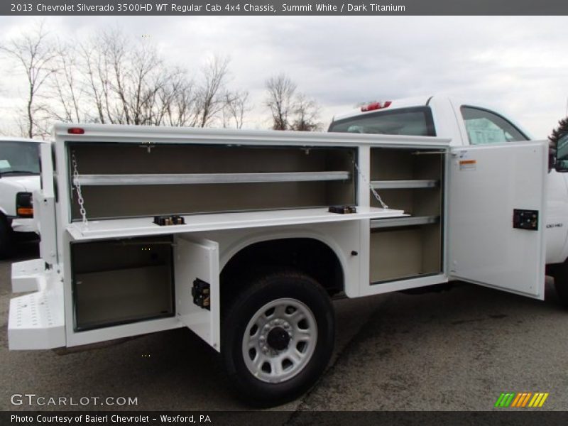 Summit White / Dark Titanium 2013 Chevrolet Silverado 3500HD WT Regular Cab 4x4 Chassis