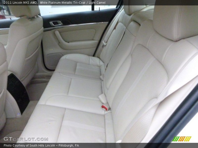 White Platinum Metallic Tri-Coat / Light Camel 2011 Lincoln MKS AWD