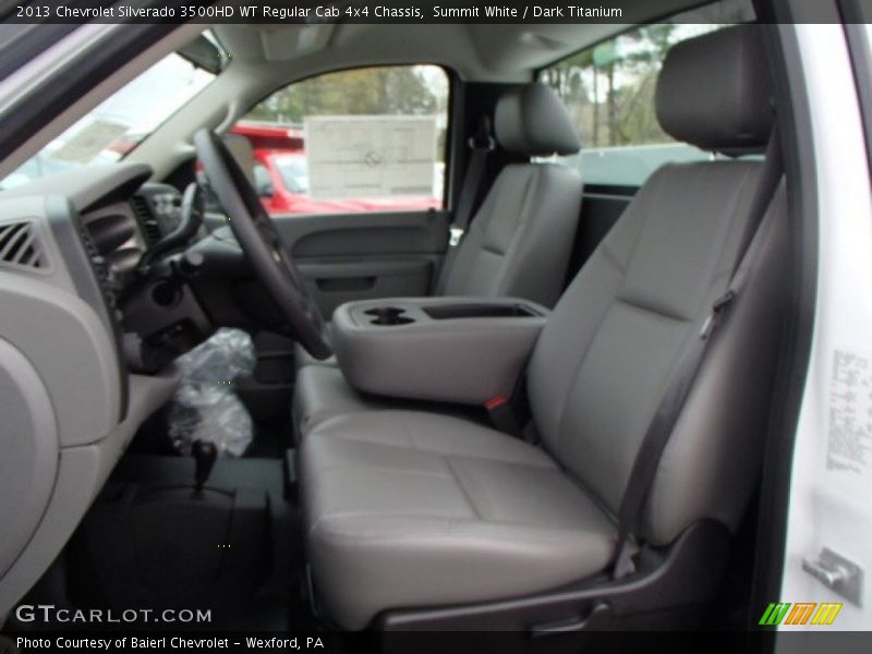 Summit White / Dark Titanium 2013 Chevrolet Silverado 3500HD WT Regular Cab 4x4 Chassis