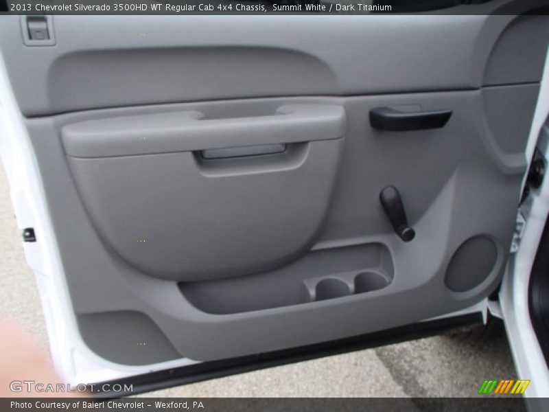 Summit White / Dark Titanium 2013 Chevrolet Silverado 3500HD WT Regular Cab 4x4 Chassis