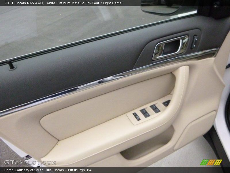 White Platinum Metallic Tri-Coat / Light Camel 2011 Lincoln MKS AWD