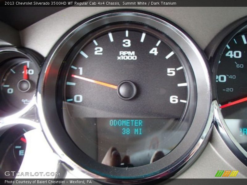Summit White / Dark Titanium 2013 Chevrolet Silverado 3500HD WT Regular Cab 4x4 Chassis