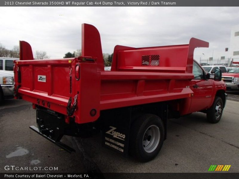 Victory Red / Dark Titanium 2013 Chevrolet Silverado 3500HD WT Regular Cab 4x4 Dump Truck