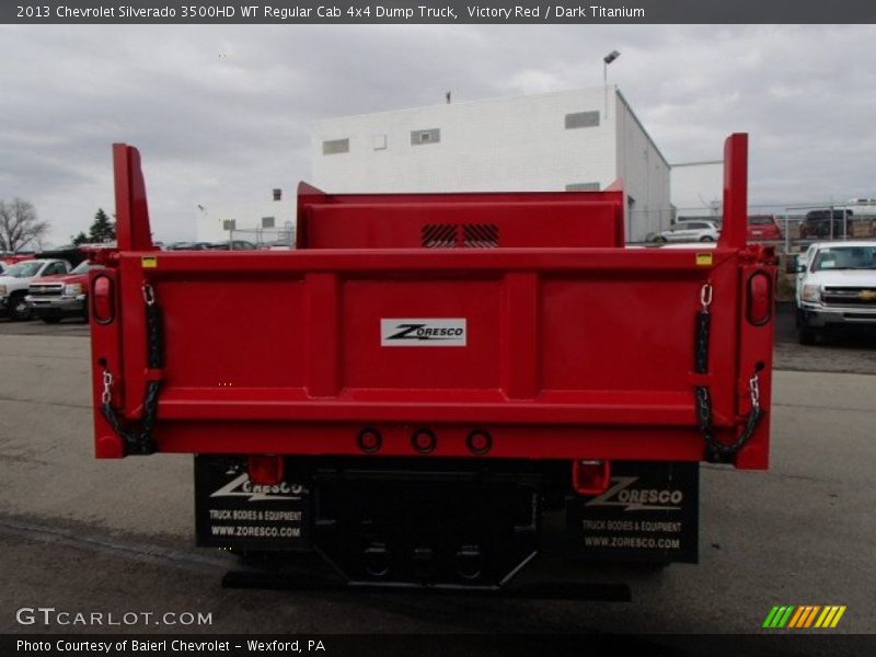 Victory Red / Dark Titanium 2013 Chevrolet Silverado 3500HD WT Regular Cab 4x4 Dump Truck