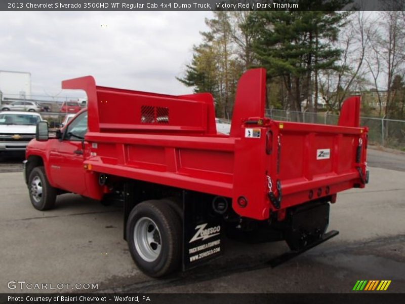 Victory Red / Dark Titanium 2013 Chevrolet Silverado 3500HD WT Regular Cab 4x4 Dump Truck