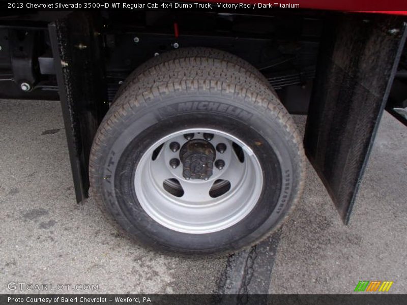 Victory Red / Dark Titanium 2013 Chevrolet Silverado 3500HD WT Regular Cab 4x4 Dump Truck