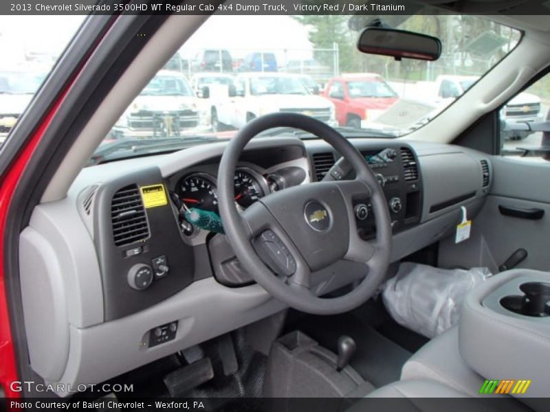 Victory Red / Dark Titanium 2013 Chevrolet Silverado 3500HD WT Regular Cab 4x4 Dump Truck
