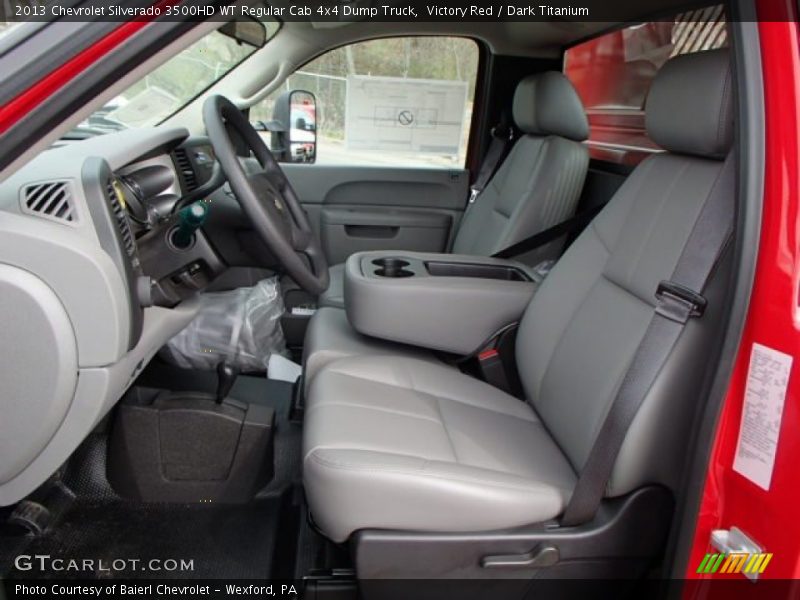 Victory Red / Dark Titanium 2013 Chevrolet Silverado 3500HD WT Regular Cab 4x4 Dump Truck