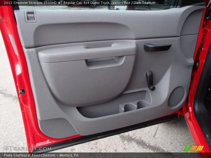 Victory Red / Dark Titanium 2013 Chevrolet Silverado 3500HD WT Regular Cab 4x4 Dump Truck