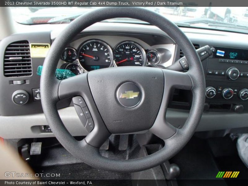 Victory Red / Dark Titanium 2013 Chevrolet Silverado 3500HD WT Regular Cab 4x4 Dump Truck
