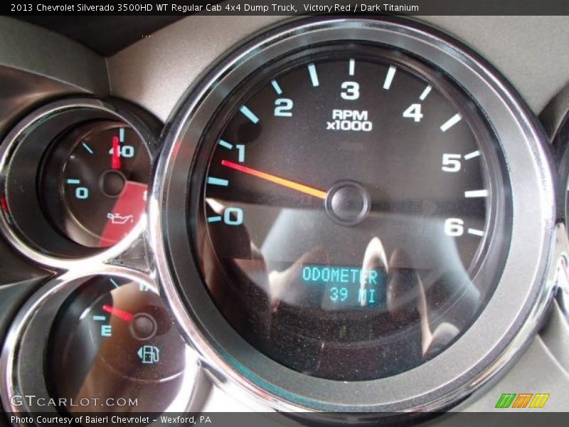 Victory Red / Dark Titanium 2013 Chevrolet Silverado 3500HD WT Regular Cab 4x4 Dump Truck