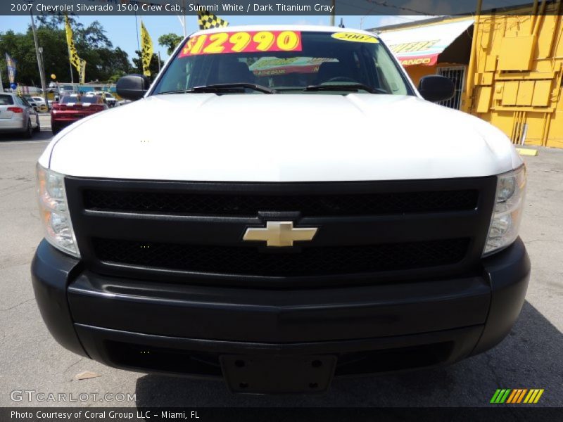 Summit White / Dark Titanium Gray 2007 Chevrolet Silverado 1500 Crew Cab