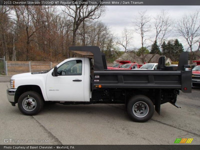  2013 Silverado 3500HD WT Regular Cab Dump Truck Summit White