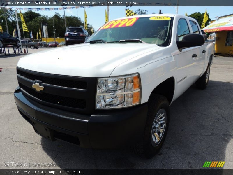 Summit White / Dark Titanium Gray 2007 Chevrolet Silverado 1500 Crew Cab