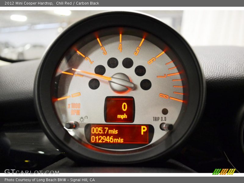 Chili Red / Carbon Black 2012 Mini Cooper Hardtop