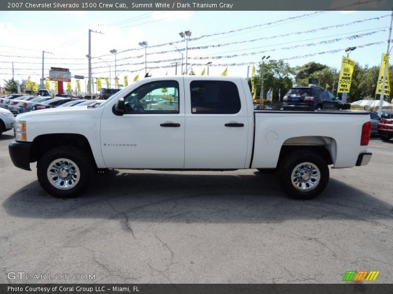 Summit White / Dark Titanium Gray 2007 Chevrolet Silverado 1500 Crew Cab