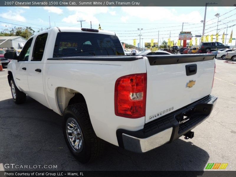 Summit White / Dark Titanium Gray 2007 Chevrolet Silverado 1500 Crew Cab
