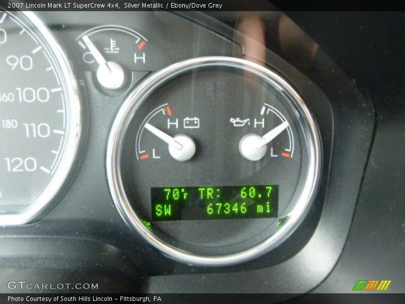 Silver Metallic / Ebony/Dove Grey 2007 Lincoln Mark LT SuperCrew 4x4