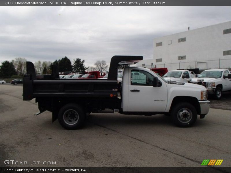 Summit White / Dark Titanium 2013 Chevrolet Silverado 3500HD WT Regular Cab Dump Truck