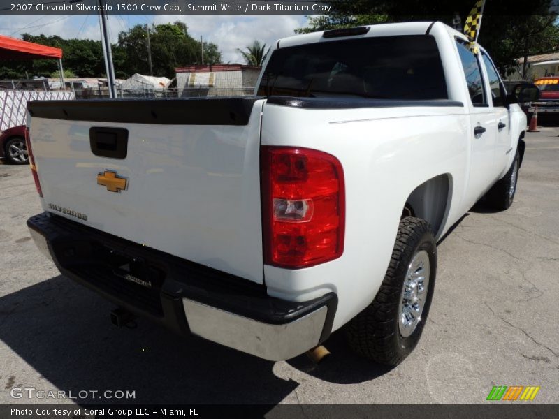 Summit White / Dark Titanium Gray 2007 Chevrolet Silverado 1500 Crew Cab