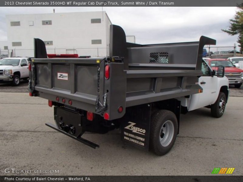 Summit White / Dark Titanium 2013 Chevrolet Silverado 3500HD WT Regular Cab Dump Truck