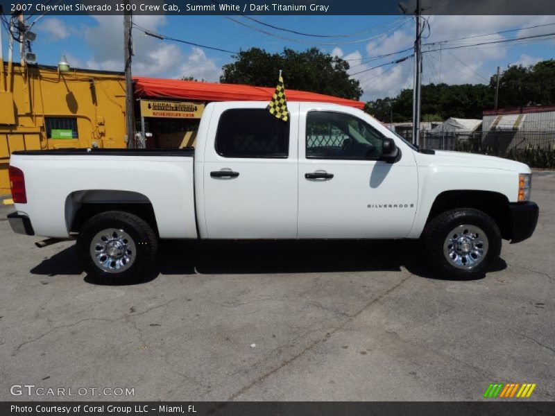 Summit White / Dark Titanium Gray 2007 Chevrolet Silverado 1500 Crew Cab