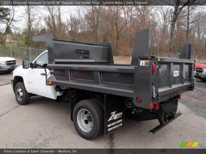 Summit White / Dark Titanium 2013 Chevrolet Silverado 3500HD WT Regular Cab Dump Truck