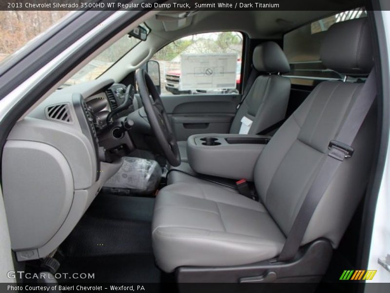  2013 Silverado 3500HD WT Regular Cab Dump Truck Dark Titanium Interior
