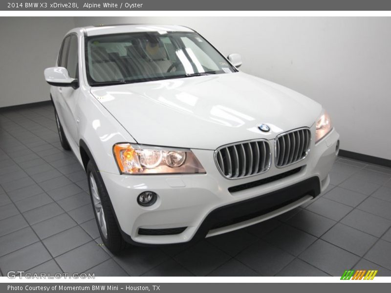 Alpine White / Oyster 2014 BMW X3 xDrive28i