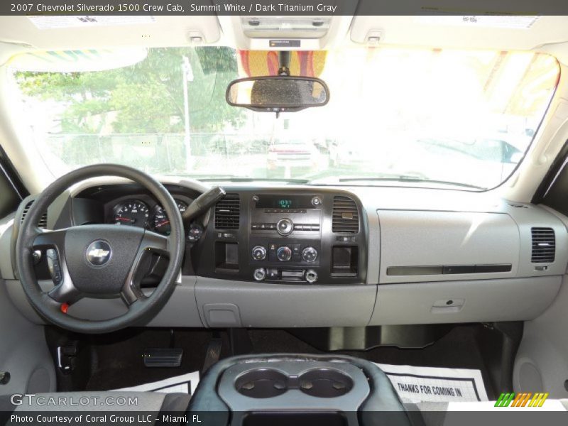 Summit White / Dark Titanium Gray 2007 Chevrolet Silverado 1500 Crew Cab