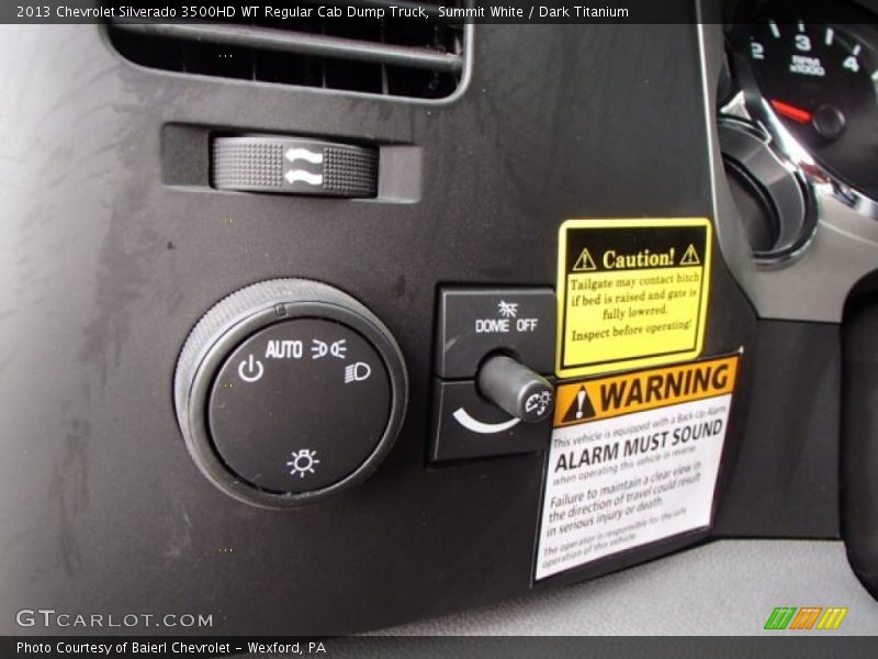 Controls of 2013 Silverado 3500HD WT Regular Cab Dump Truck