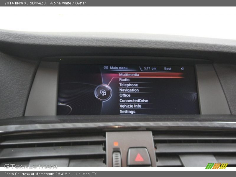 Alpine White / Oyster 2014 BMW X3 xDrive28i