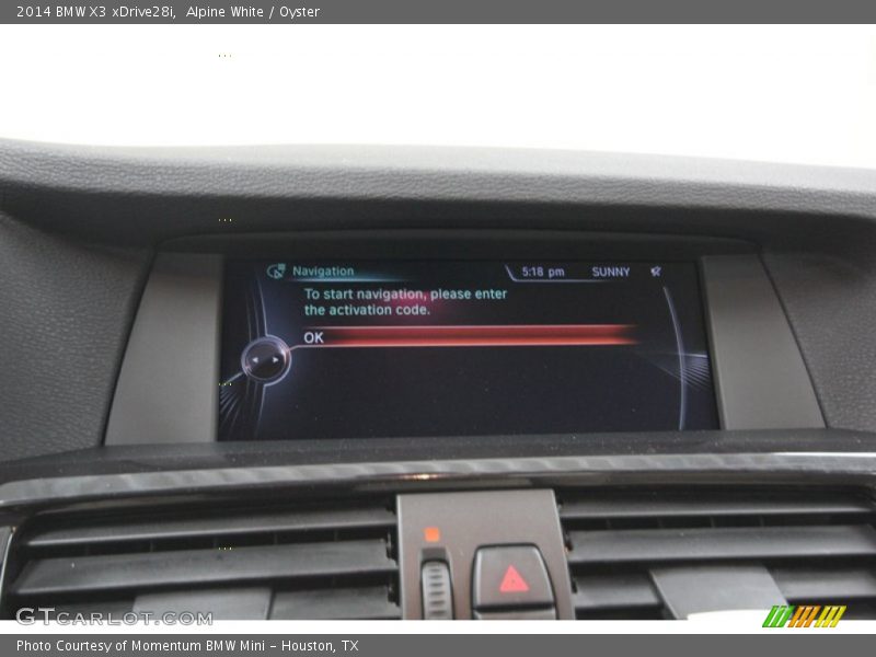 Alpine White / Oyster 2014 BMW X3 xDrive28i