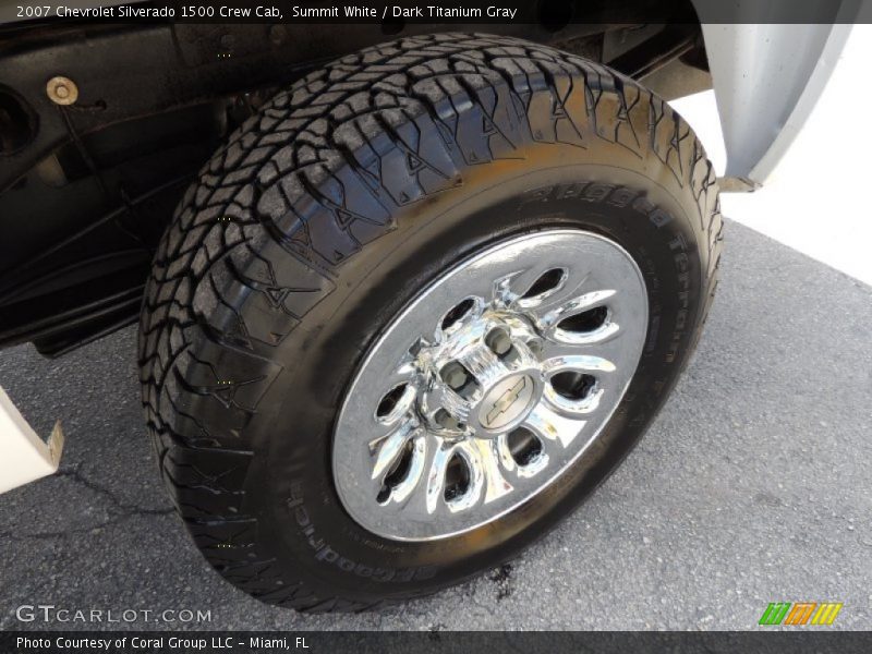 Summit White / Dark Titanium Gray 2007 Chevrolet Silverado 1500 Crew Cab