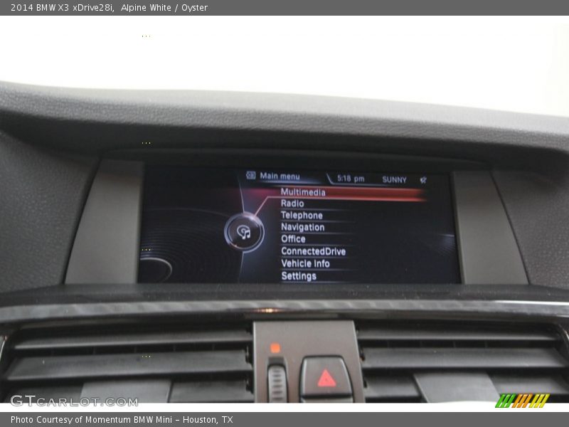 Alpine White / Oyster 2014 BMW X3 xDrive28i