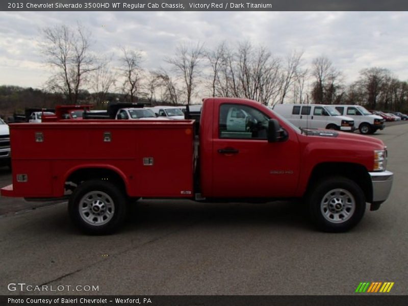 Victory Red / Dark Titanium 2013 Chevrolet Silverado 3500HD WT Regular Cab Chassis