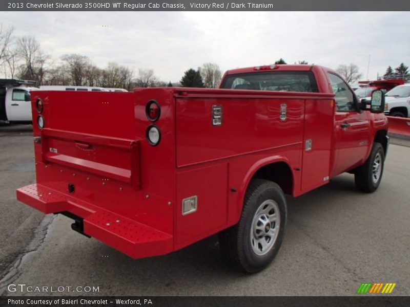 Victory Red / Dark Titanium 2013 Chevrolet Silverado 3500HD WT Regular Cab Chassis