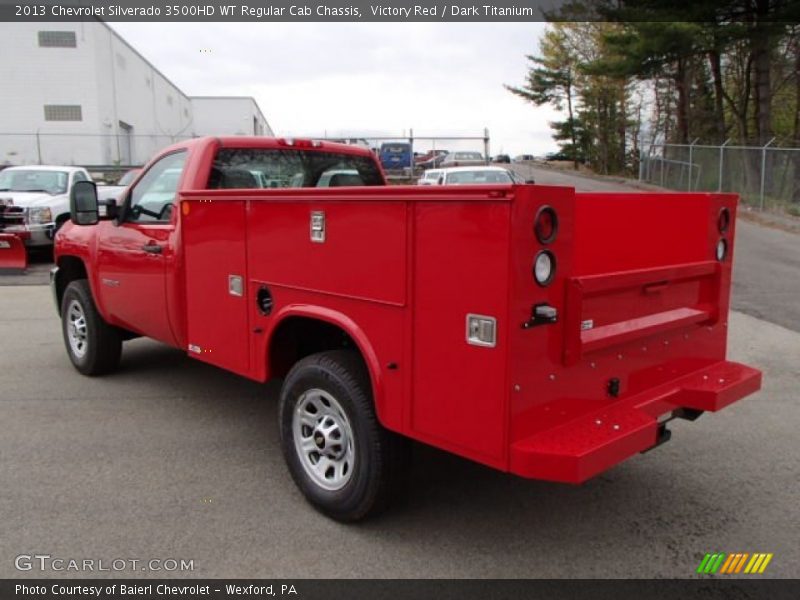 Victory Red / Dark Titanium 2013 Chevrolet Silverado 3500HD WT Regular Cab Chassis